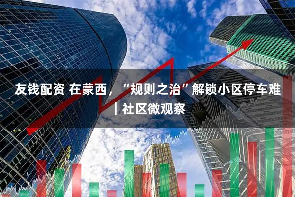 友钱配资 在蒙西,“规则之治”解锁小区停车难|社区微观察